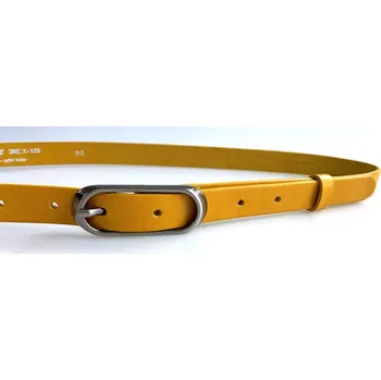 Penny Belts Kožený opasek 20-175-32 žlutý, 90 cm