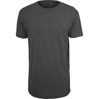 Pánské tričko Build Your Brand Dlouhé tričko ve tvaru Barva: Charcoal (Heather), Velikost: M G_BY028