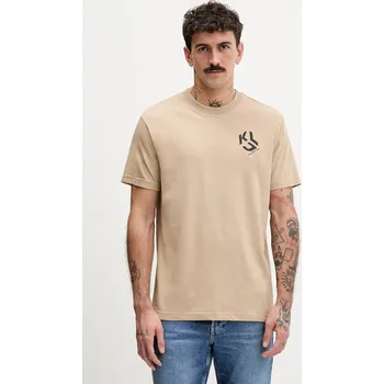 Tričko Karl Lagerfeld Jeans pánské, černá barva, s potiskem, A2M17072 08A, vel. XS