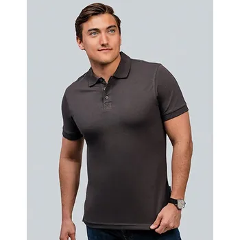 Pánské tričko HRM Pánské Heavy Stretch Polo Barva: Šedá, Velikost: S G_HRM302