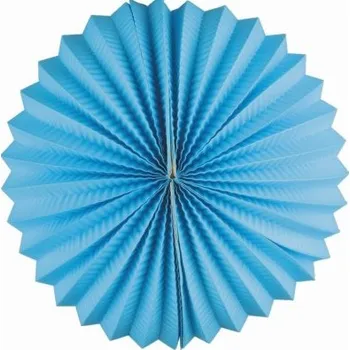 Party dekorace Lampion papírový kulatý 25cm - modrý