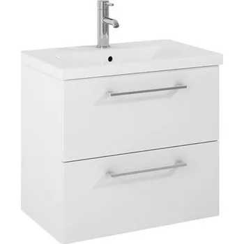 Koupelnový nábytek Jika Ponta Skříňka pod umyvadlo 60 cm, 2x zásuvka, bílá