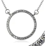 ZB87757 Stříbrný řetízek s kroužkem a zirkony