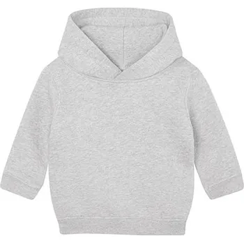 Chlapecká mikina Babybugz Dětská basic mikina s kapucí Barva: Heather Grey Melange, Velikost: 18-24 months G_BZ63