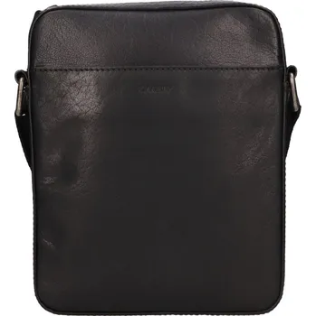Kabelka pánské kožené crossbody 12816 černá - blk