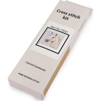 Vyšívací vzor Sada na vyšívání s předtištěným motivem - 1 viz foto kůň