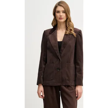 Dámská casual bunda Manšestrová bunda Sisley 29L0LW03J hnědá 89X, vel. 38