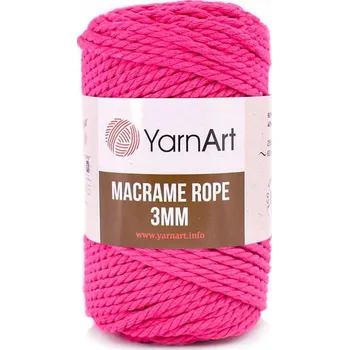 Příze Šňůra YarnArt Macrame Rope 3 mm 803 / fuchsiová