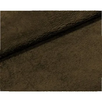 Coral cosy fleece, lesácká hnědá, látka, metráž