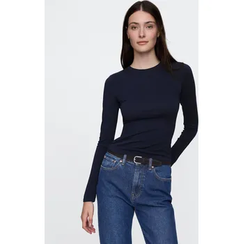 Dámské tričko GAP Tričko s dlouhým rukávem - Dámské GAP modrá 3477327