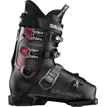 Sjezdové boty Lyžařské boty Salomon SENSE SPORT R GW 25/26 - black/grenadine/dark grey met / 26/26.5 MP