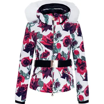 Dámská bunda High Society Rose - white rose print / 40