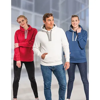 Pánská mikina HRM Unisex mikina s kapucí Barva: Černá, Velikost: S G_HRM900