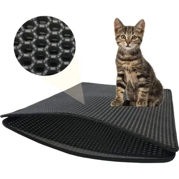 Přislušenství pro kočičí toaletu Surtep Animals Podložka před kočičí toaletu WC 40x50cm Barva: Černá