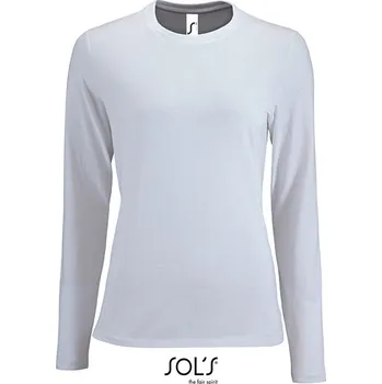 Dámské tričko SOL´S Dámské tričko Imperial s dlouhým rukávem Barva: white, Velikost: L G_L02075
