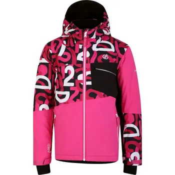 Chlapecká bunda Dětská bunda Dare 2B Traverse Jacket DKP414 23/24 - Kids Pink Graffiti/Black / 14