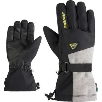 Pánské rukavice Ziener GENTIANO-Z AS® 25/26 - black/electric grass / 10,5