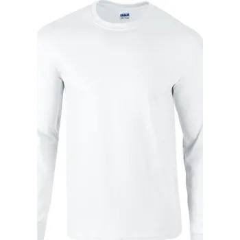 Pánské tričko Gildan Ultra Cotton™ tričko s dlouhým rukávem Barva: white, Velikost: 3XL G_G2400