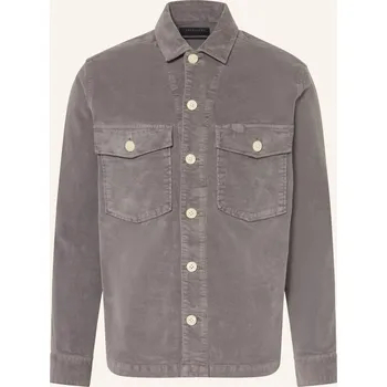 Pánský kabát Allsaints Pánská Sametová Přezkušená Bunda Harrier, šedá, 46