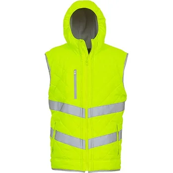 YOKO Hi-Vis Kensingtonská vesta a s kapucí Barva: Hi-Vis Yellow, Velikost: XL G_YK007