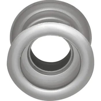 Dveřní kování DOMINO Mřížka plastová dveřní kruhová vnitřní průměr 40 mm stříbrnná