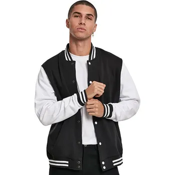 Pánská mikina Build Your Brand Mikina College Jacket Barva: Černá, Velikost: S G_BY015