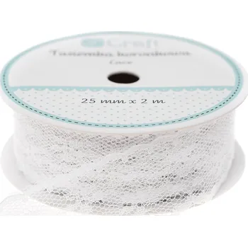 Stuha Krajková stuha 25 mm x 2 m