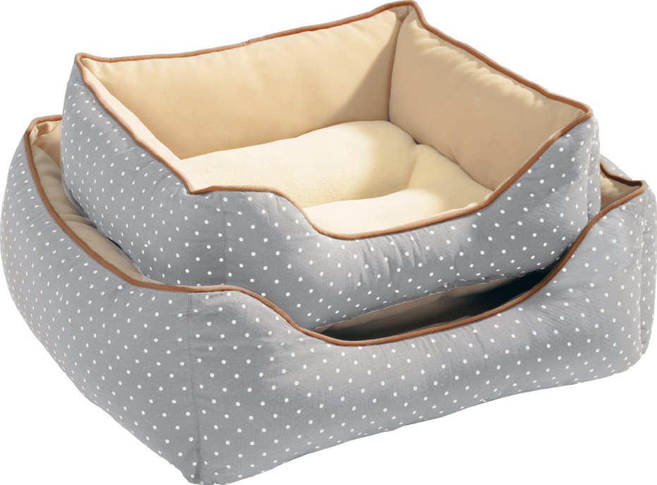 Pelíšek pro psa Hunter White Dots šedý, Velikost 40