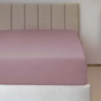 Prostěradlo Jiří Polášek Napínací jersey prostěradlo starorůžové č. 68 Velikost: 180x200 na výšku 19-22 cm N