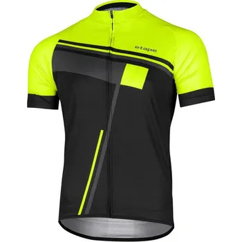 cyklistický dres Pánský cyklistický dres Etape CUBE 24/25 - black/yellow / XL