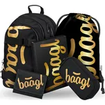 BAAGL 5 SET Skate Gold: batoh, penál, sáček, desky, peněženka