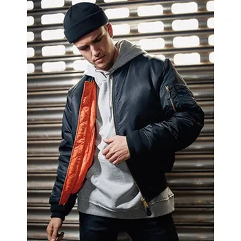 Pánská bunda Build Your Brandit Bunda MA1 Barva: Vínová, Velikost: S G_BYB3149