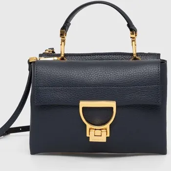 Kabelka Kožená kabelka Coccinelle černá barva E1.MD5.55.B7.01 59X, vel. ONE SIZE