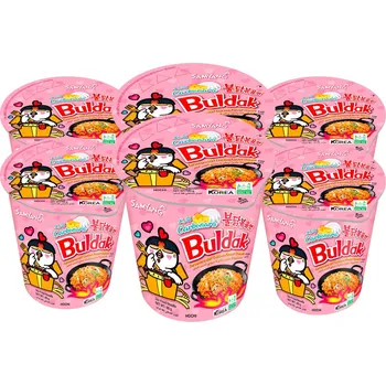 Samyang Buldak ramen Buldak Carbonara Ramen Samyang 80g - Balení 6ks kelímků
