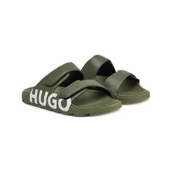 Dámské žabky Nazouváky HUGO Evander 50542042 Zelená 46