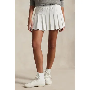 Dámská sukně Sukně Polo Ralph Lauren bílá barva, mini, áčková, 211965112 00X, vel. L