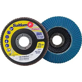 Brusný kotouč SAIT Lamelový kotouč talířový 115x22,23 SAITLAM PK Z P120 tvarový