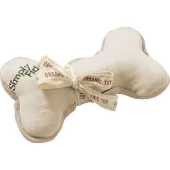 Hračka pro psa Hračka plyšová kost béžová