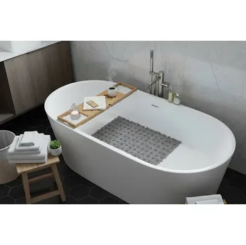 Protiskluzová podložka HW LOGISTIC s.r.o. Podložka do vany BELA 35 x 69 cm šedá