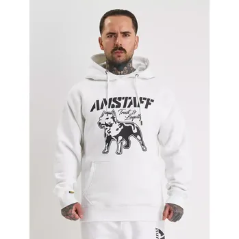 Pánská mikina Amstaff Mikina Logo 2.0 Hoody White/Black