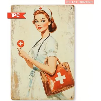 Plechová cedule BAF 2D plechová cedule Sestřička 20 x 30 cm POŠKOZENO SLEVA