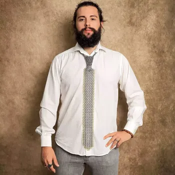 Karnevalový kostým House of Warfare Kroužková kravata "Knight's Tuxedo" | Ocel a mosaz - Outlet