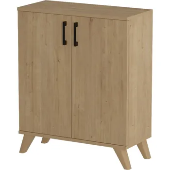 Komoda Policová komoda FENVOR, dub safírový + vyzvednutí ZDARMA