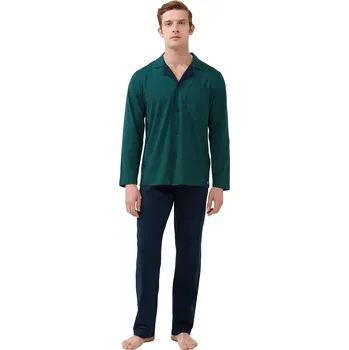 Pánská móda Vamp - Pyžamo s knoflíky a geometrickým potiskem 21602 velikost XL