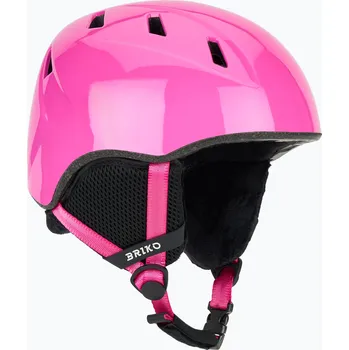Dětská lyžařská helma Briko Makalu Jr shiny pink/white