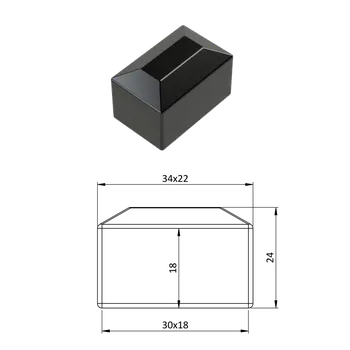 Stavební profil KOVIAN, s.r.o. Vnější krytka 18 x 30 mm, plastová PE