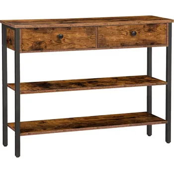 Konzolový stolek Konzolový stolek Vasagle Ebis hnědý/černý