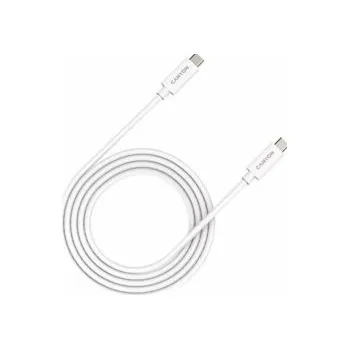 Datový kabel CANYON kabel UC-42, USB-C – USB-C (240W, 48V/5A, 20Gbps Data, 4K@120Hz) 2m, bílá