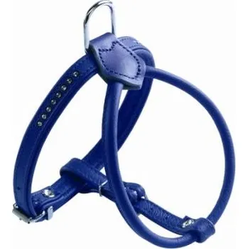 Postroj pro psa Postroj Round & Soft Luxus modrý, Velikost 45