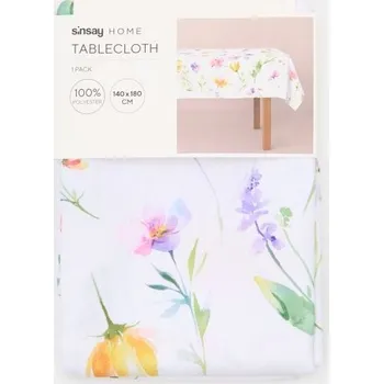 Stolování Sinsay - Ubrus s květinovým vzorem - vícebarevná - 095HP-MLC - 095HP-MLC-ONE